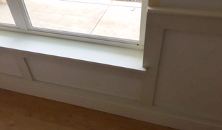 Deep window sills in Great Rm